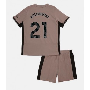 Tottenham Hotspur Dejan Kulusevski #21 Replika Babytøj Tredje sæt Børn 2023-24 Kortærmet (+ Korte bukser)